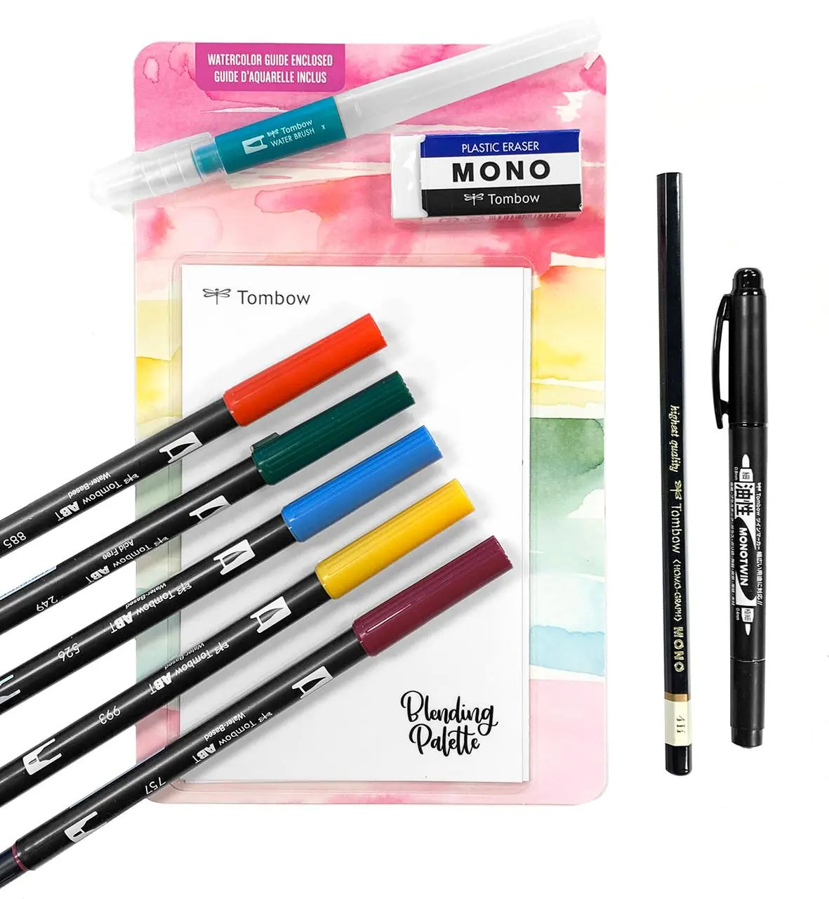 Tombow Dual Brush Pen Watercolor Set art supplies