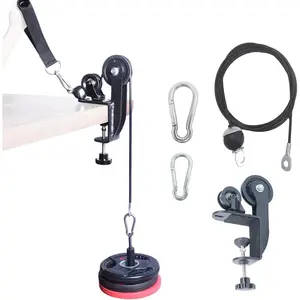 Arm Wrestling  Pulley System Professional, Forearm Workout Table Equipment, Wrist Exerciser  Machine with Rope