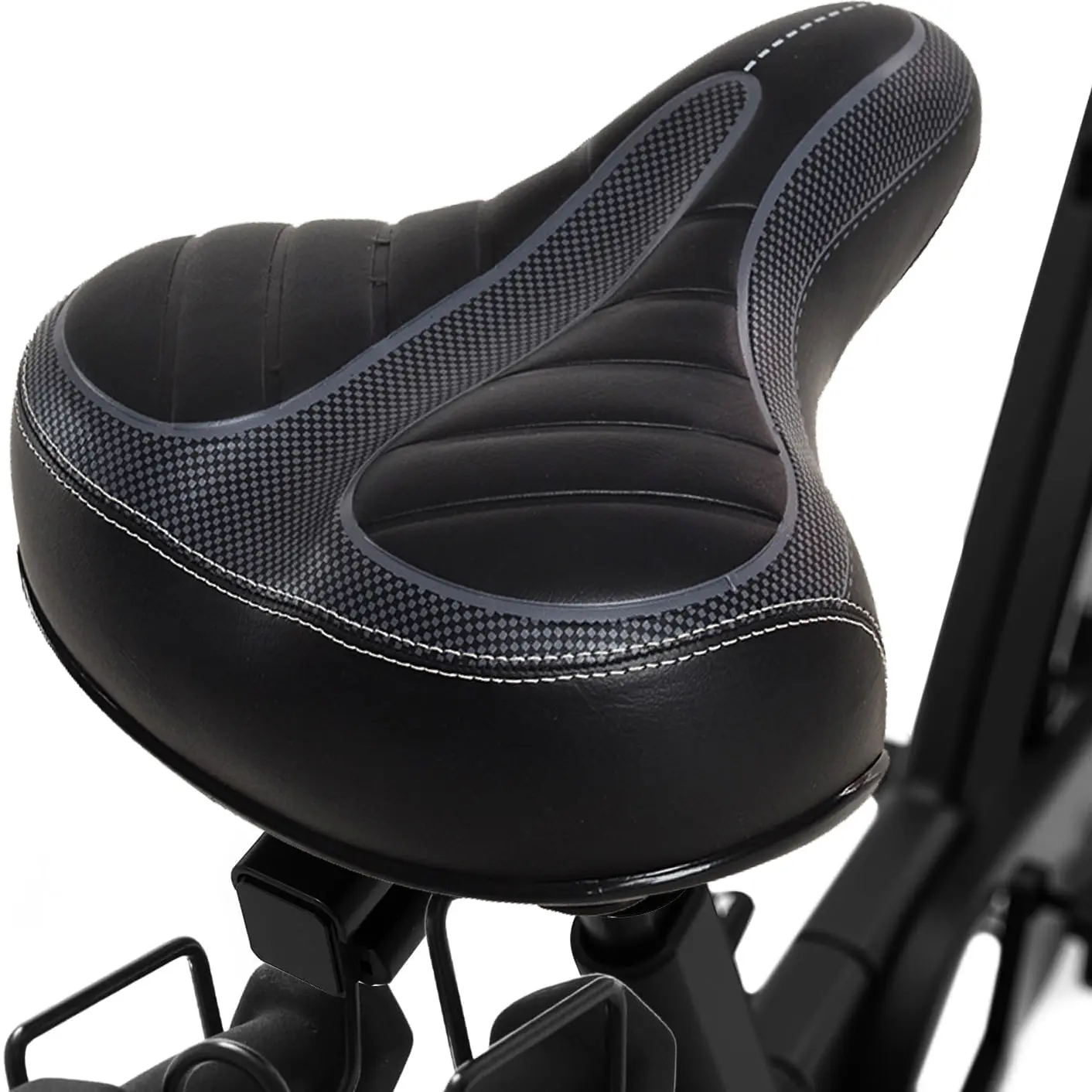 Memory Foam Bicycle Seat Saddle for Men and Women, Waterproof Bike Saddle with Dual Shock Absorbing Ball For Peloton,Exercise Bike, E-bike,BMX, MTB & Road