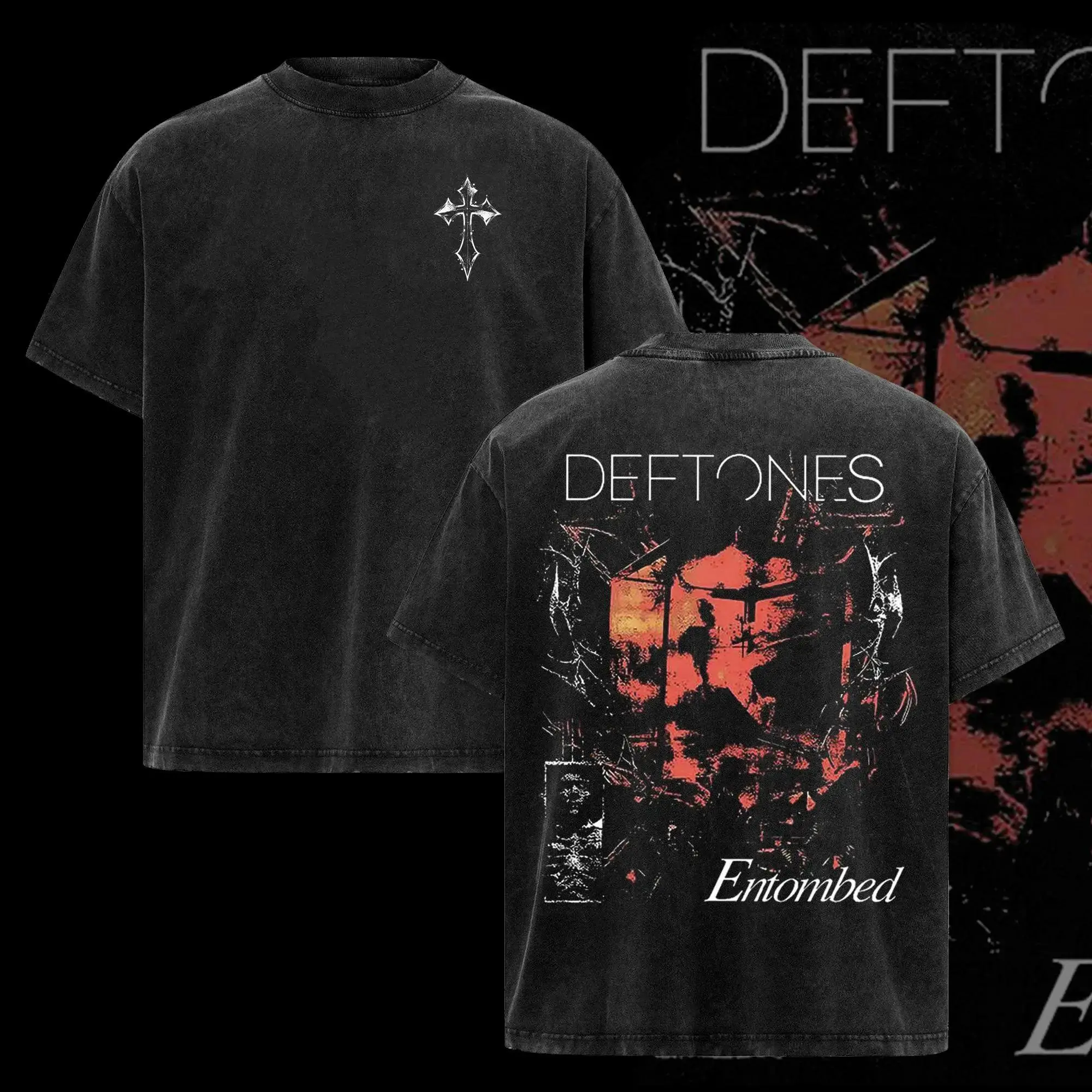 Retro Limited Deftones Entombed Heavy Metal Shirt, Hoodie, Deftones rock band shirt, metal band shirt, rock tour t-shirt, alternative band merch, trending t-shirt, 90s graphic tee, vintage graphic tee, grunge aesthetic shirt, classic rock merch