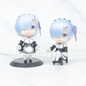 Hot Selling Characters 6 Pieces/set, Starting From Scratch Ram Rem Emilia Girl Cute Figure Toy Holiday Gift