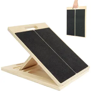 Portable Slant Board for Calf Stretching Squats Calf Stretcher Physical Therapy Equipment Adjustable Incline Board for Knees Ankle Heel Feet Leg