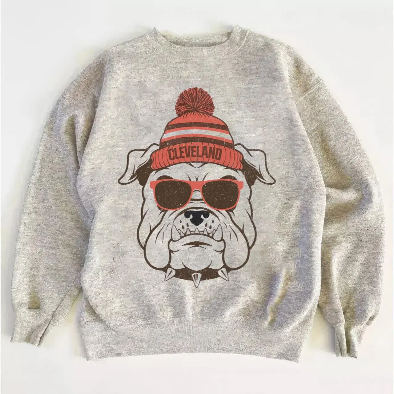 Browns Throwback Crewneck Sweatshirt, Vintage Football Pullover for Game Day
