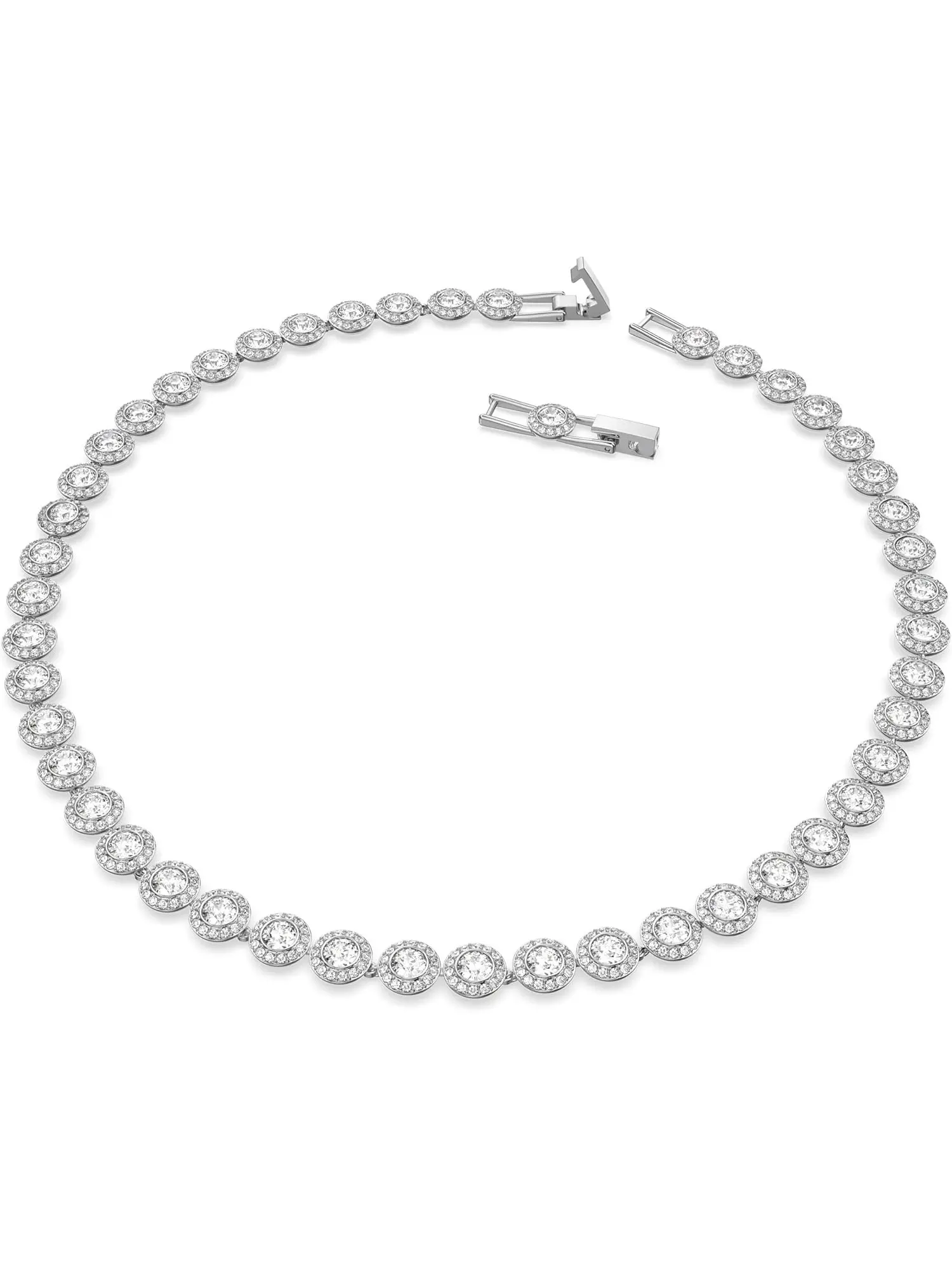 2026 Fashion Jewelry New Arrival Angel Necklace, Shimmering High-Quality Tennis Crystal Silver Color Necklace, Luxury Holiday Gift for Women, Accessory Necklace, Chain Necklaces