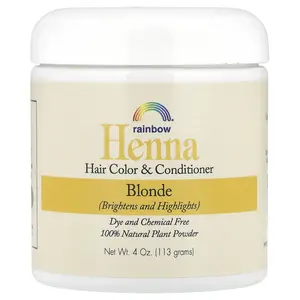 Rainbow Research Henna, Hair Color and Conditioner, Blonde, 4 oz (113 g)