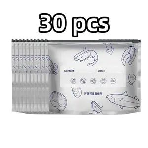 2026 New 30-Piece Thick Airtight Aluminum Foil Food Bags - Reusable, Leakproof, Resealable, Tear-Resistant Insulation Kitchen Storage Pouches for Stockup, TikTokShop Black Friday Deal