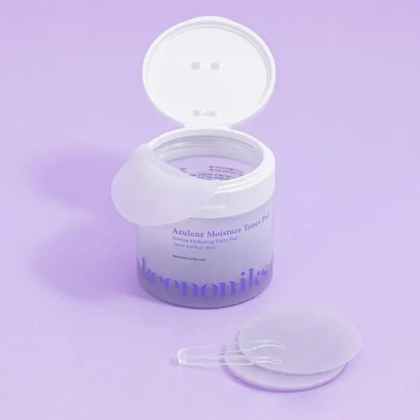 KEENONIKS Azulene Moisture Toner Pad - Moisturizing Daily Toner Pads