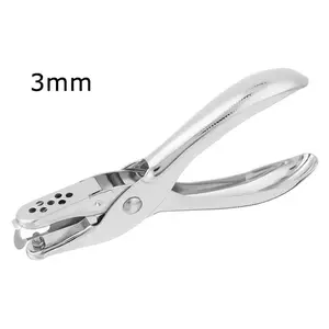 Upgrade Your Crafts with this 1pc Metal 3/6mm Pore Diameter Punch Pliers Hand Tools - Hole Punch Up to 8 Pages of Paper!