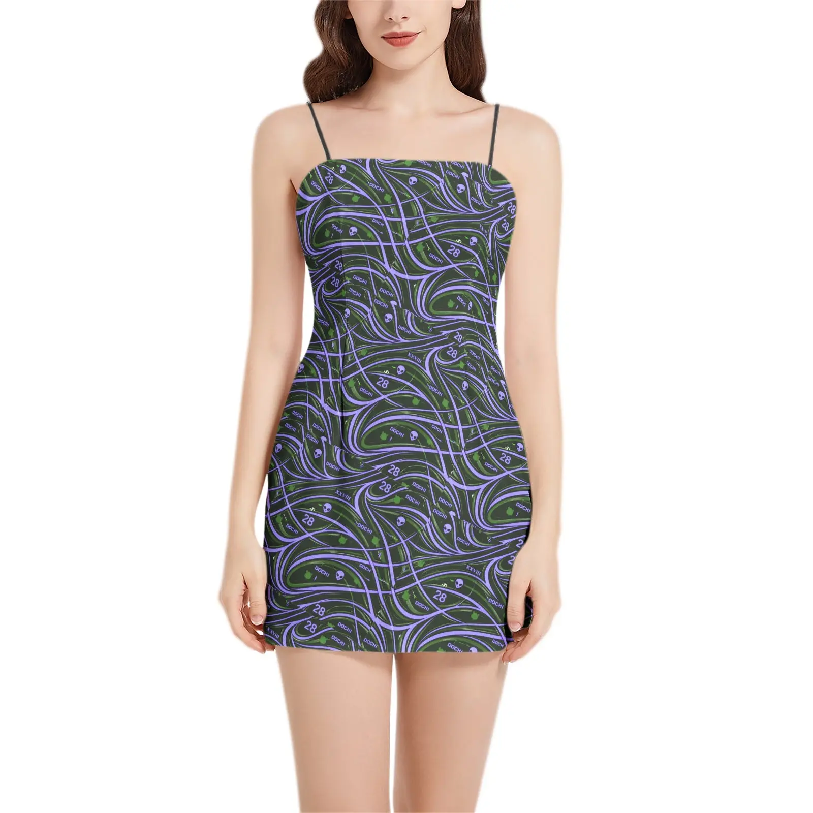 DOCHI Signature Mini Dress - Purple