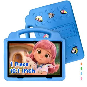 New 10.1-inch Student and Kids Portable Tablet Set 5G WiFi Work and Learning Tablet Dual Camera Shockproof Case Educational and Entertainment Learning Machine High-Definition Screen Suitable as Easter, Halloween, Christmas Gift for Boys and Girls