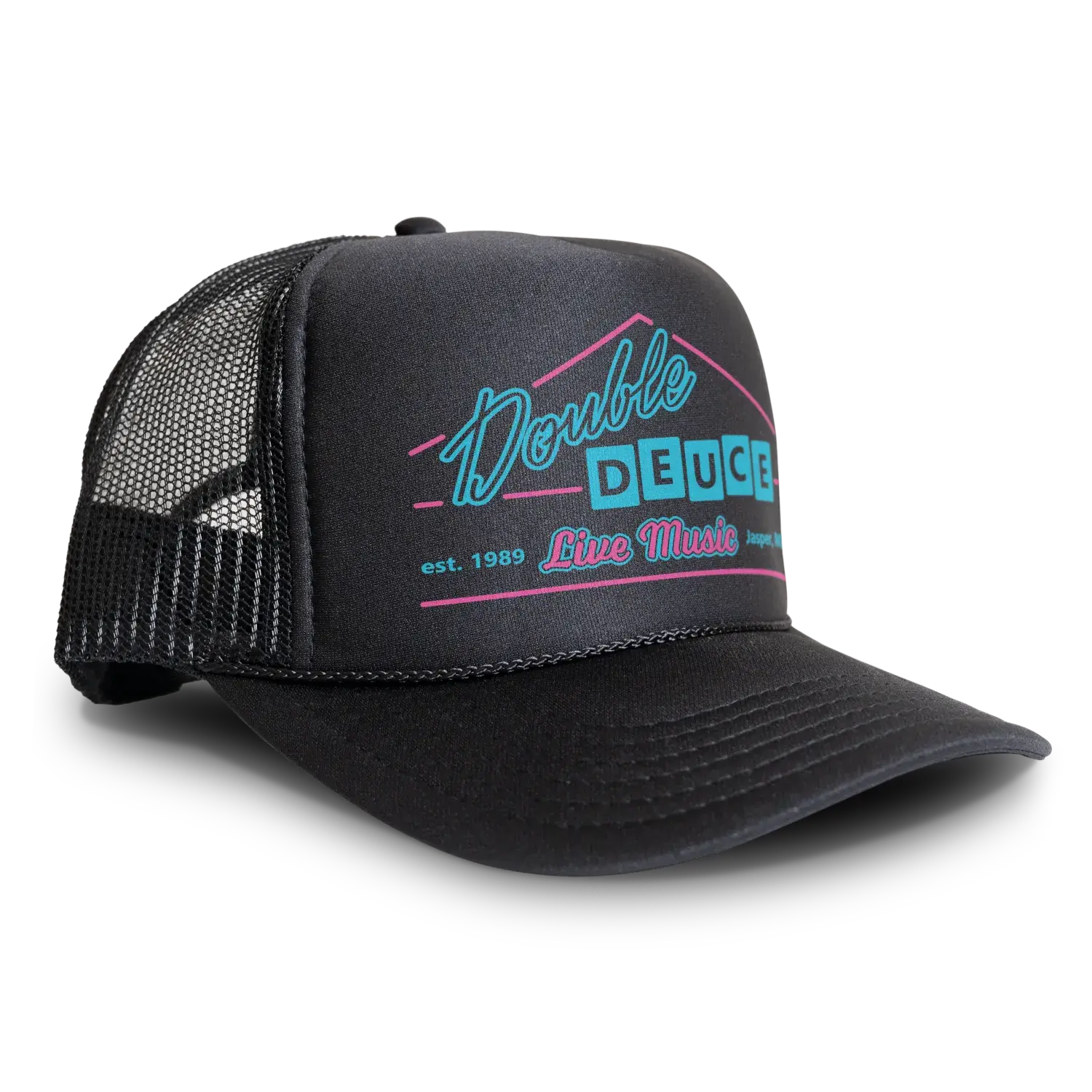 BLACK RABBIT Road House Double Deuce Logo Cap Retro 80s Hat