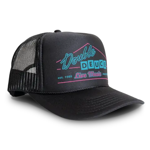 BLACK RABBIT Road House Double Deuce Logo Cap Retro 80s Hat