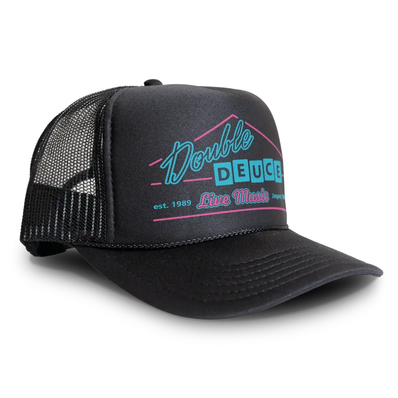 BLACK RABBIT Road House Double Deuce Logo Cap Retro 80s Hat