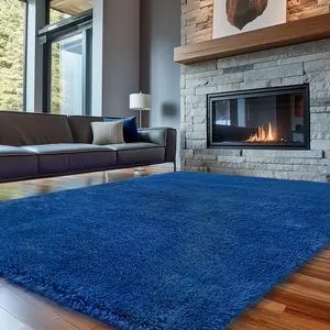 FAMVAL Big Soft Fluffy Rectangular Rug, Modern Long Plush Non-Slip Area Rug for Bedroom Living Room, Cozy Pet Friendly Carpet for Kids Room summerwins