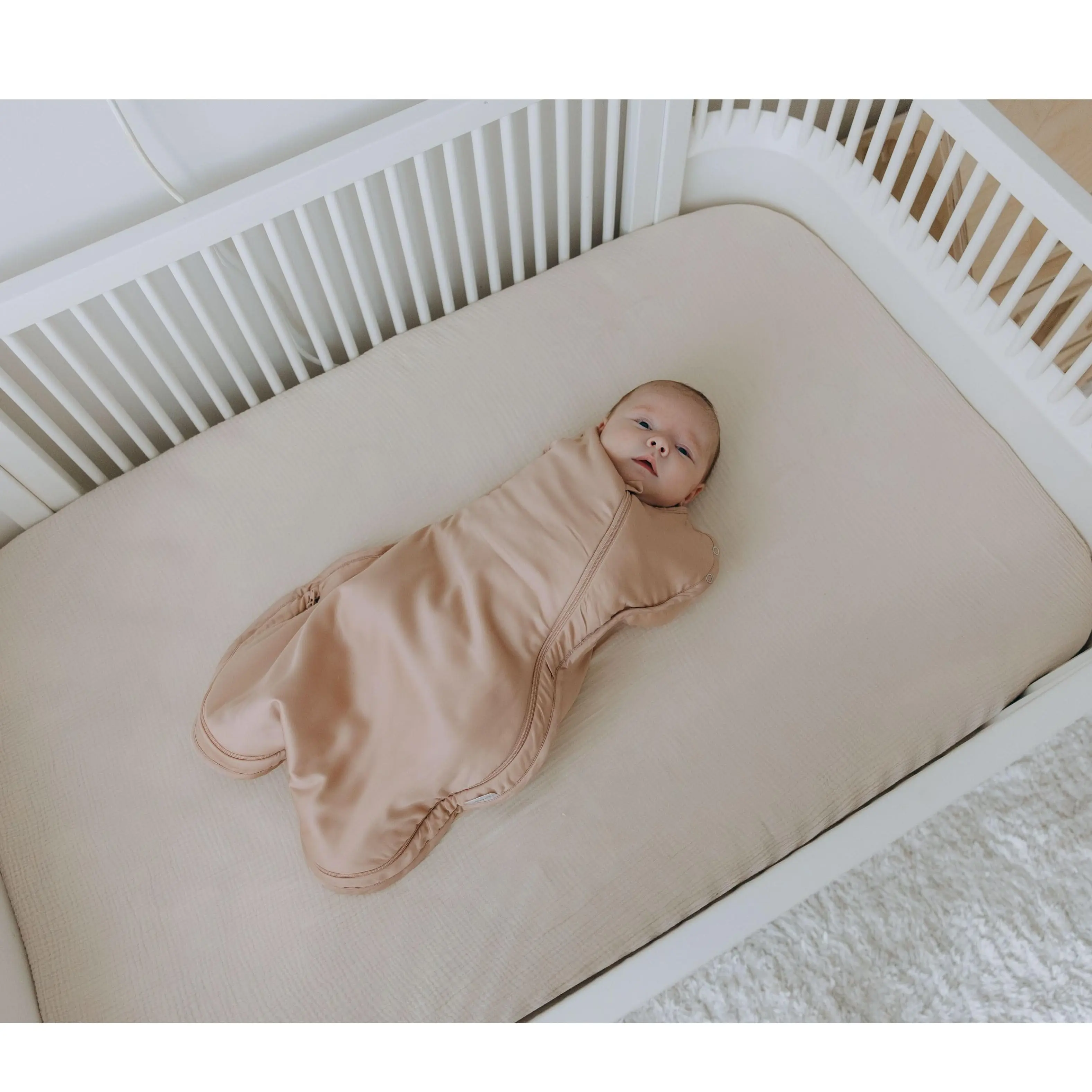 Theta Pouch Organic Bamboo Baby Sleep Sack - Dusty Pink | SmartKnit Technology | Breathable, Moisture-Wicking, Hypoallergenic Wearable Blanket | Baby Sleepwear Essentials | Unisex Sleeveless Sleep Bag
