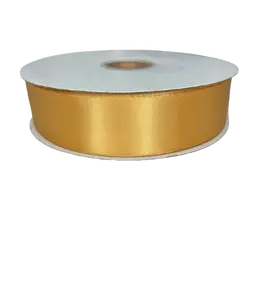 1 1/2"  Gold Satin Ribbon Double-face 100 Yds