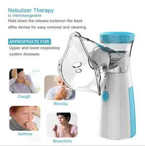 Portable Handheld Nebulizer: Electric Mesh Atomizer Machine with Accessories for Adults & Kids. Ideal for Home Use & Travel (Batteries Not Included). Safe and Fast