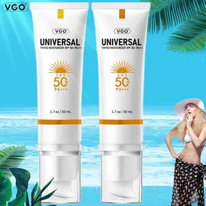 VGO Buy one and get one free   Sunscreen SPF 50/PA+++ 48g UV protection lightweight moisture-A2 Cream Facial Moisturizing Skincare