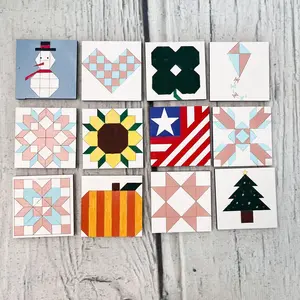 Barn Quilt Board Group Painting Kit | DIY Barn Block Creative Date Night | DIY Barn Quilt Painting Wood Unfinished Sign