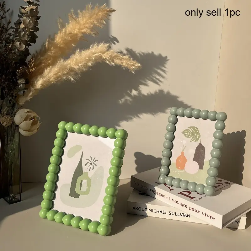 [Photo Frame Home Decor] Cute Resin Decorative Photo Frame, Home Decor Item, Desktop Photo Display Stand, Suitable for Displaying Family Photos, Can Accommodate 6-Inch/7-Inch Photos
