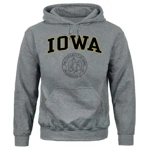 University of Iowa Heritage Hooded Sweatshirt (Charcoal Grey)