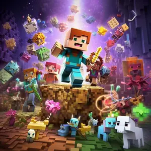 5D DIY Full Drill Round Diamond Painting - Diamond Art Kit Pixel Adventure World Mosaic, Canvas - DIY Decorative Painting, Home Wall Art, Suitable for Halloween and Christmas, Birthday and Anniversary Gifts.