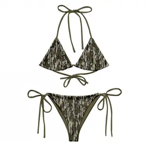 Women camo swim suit, 2pcs women swim wear beach, wear bathing suit women bikini, Gift For Girlfriend, Trendy Swimwear, Summer 2025  MK15043