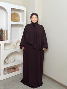 women's solid drop shoulder hooded kaftan, modest loose fit long sleeve maxi muslim dress, modesty islamic clothing for women, kaftan dresses,  dresses for women