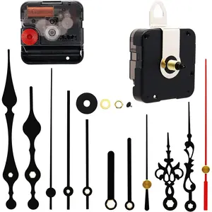 Youngtown Movement for Clock Repair Replacement 17mm (43/64 inch) Shaft Length 9.5mm (3/8 inch) Thread Length.(Black Shaft)