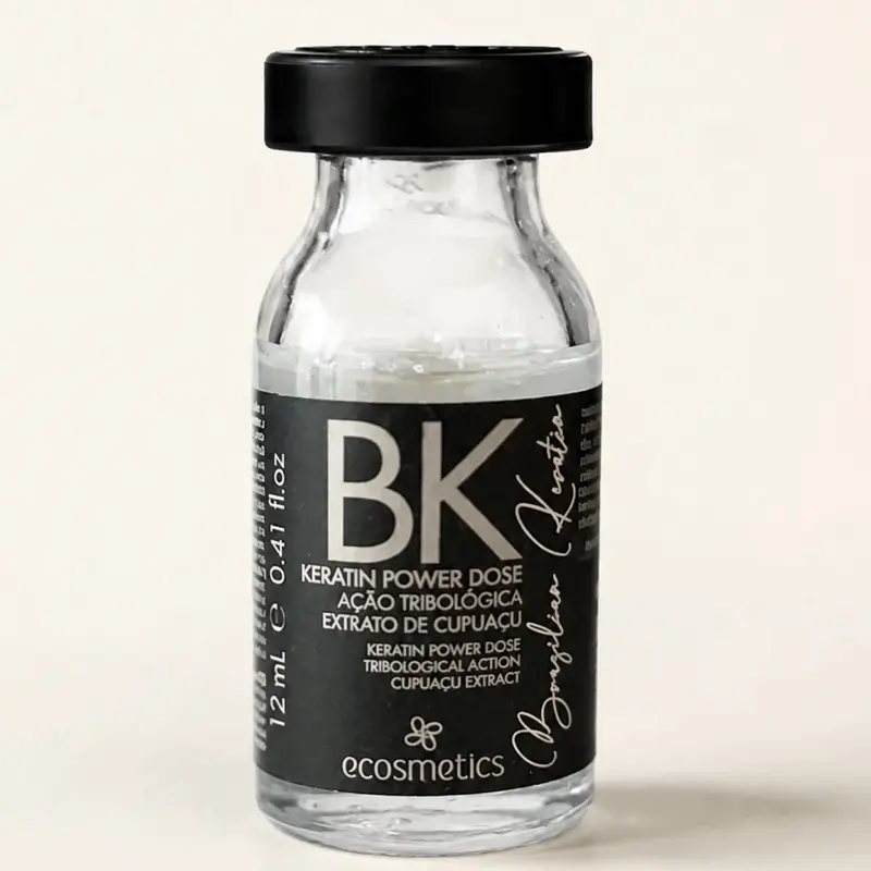 BK Keratin Power Dose Hair Treatment Ampoule with Cupuaçu Extract – Ecosmetics 12ml
