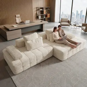 【Father's Day】【2 packages shipped】114‘’boneless sectional  couch . Cloud  Modular Sectional  couch  32D High Density Sponge 56.7inch Deep Seat No Assembly. boneless couch Memory Foam for Living Room Bedroom Office outdoorfun