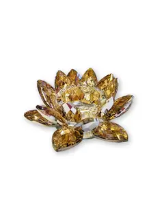 Lotus Crystal Tea-Light Candle Holder - Small