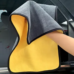 Double-Sided Two-Tone Microfiber Detailing Towel, Car Cleaning Drying Cloth, Car Care Cloth, Car Auto Wash Towel, Professional Car Washing Accessories, Car Wash Accessory, Car Cleaning Supplies, Car Detailing Products, Towels For Cars