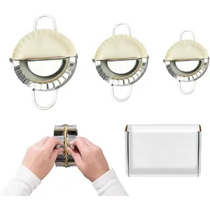 3-in-1 304 stainless steel empanada press 4 5 6 inch dumpling maker machine empanada maker press 3sizes (6"+5"+4")