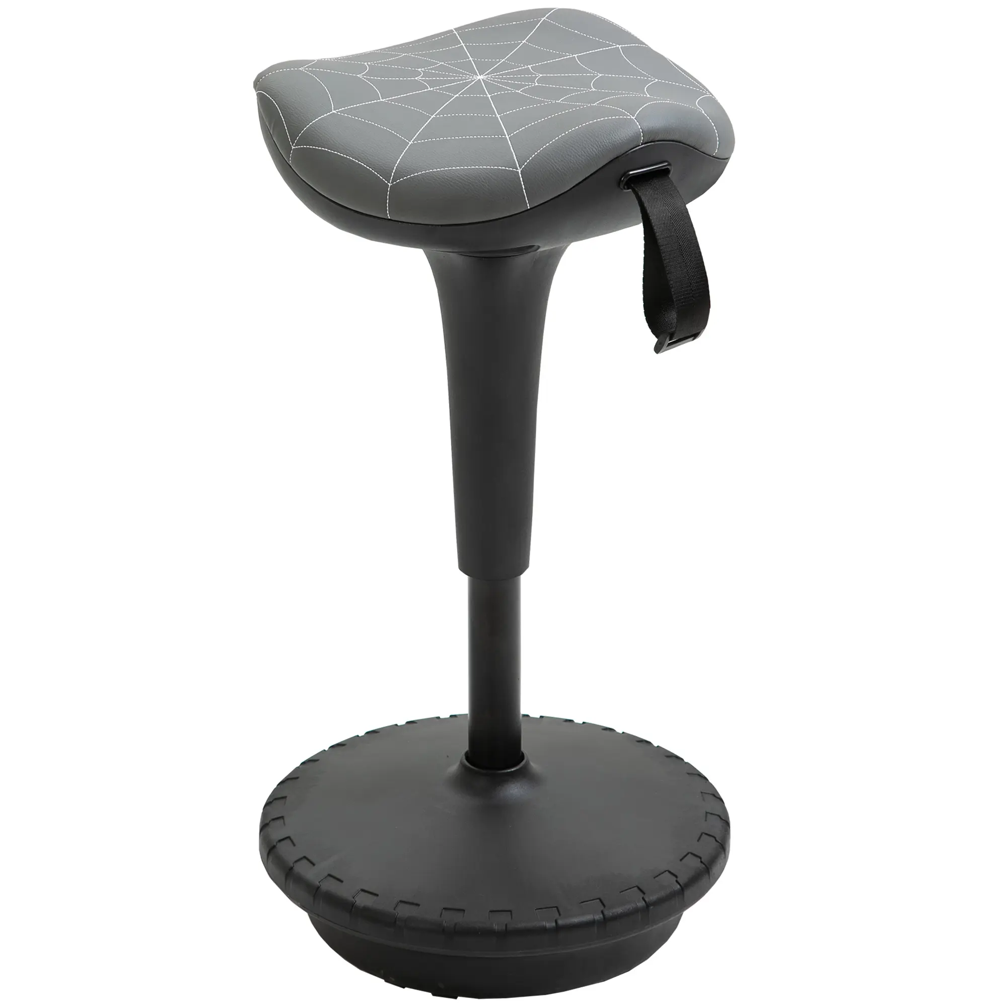 【GOOGREAT】Vinsetto Lift Wobble Stool Standing Chair with 360° Swivel, Tilting Balance Chair with Adjustable Height and Saddle Seat for Active Learning Sitting, Grey