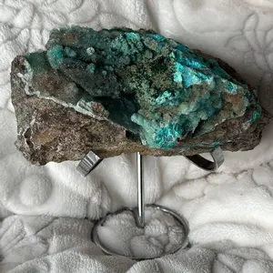 Large chrysocolla & malachite crystal