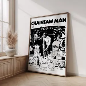 Chainsaw Man Print Poster ? Tatsuki Fujimoto Manga Poster, Denji Anime Poster, Japanese Otaku Wall Art( Unframed - Print Only )