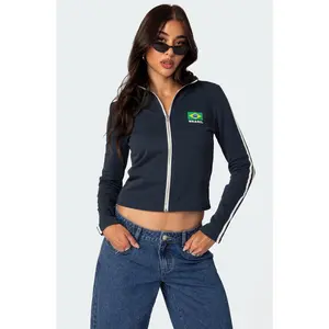 Brasil Zip Up Sweatshirt