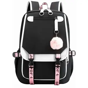 School Backpack Bookbag, Heavy Duty Backpack 21L Schoolbag Bookbag with USB Charge Port