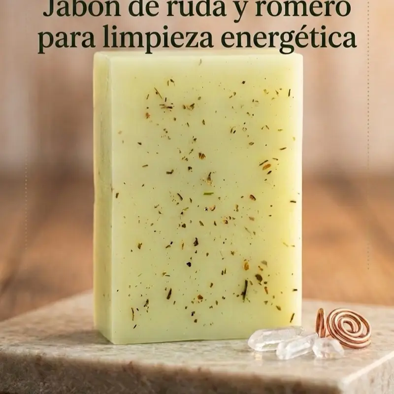 Natural Rue-and-Rosemary-Infused Body Care Cleanser Bar Soap, 3.5oz, Moisturizing Hydrating Scented Option