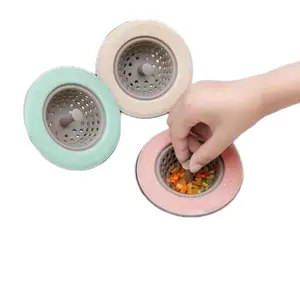 Silicone Sink Mesh Strainer for the Kitchen Sink Strains Liquids, Food, Hair etc Utensils.  Set of 3