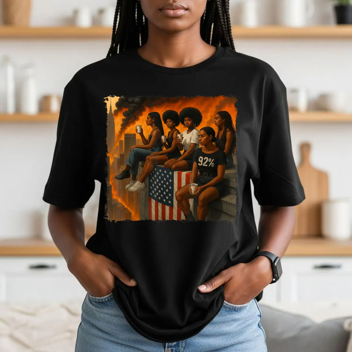 We Told You All The Truth 92 Percent Shirt, Black History Month T-shirt and Sweatshirt, Black Women Afro Shirt