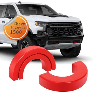 Tow Hook Covers Fit for Chevy Silverado 1500 2007-2024, Trailer Hitch Cover Front  Tow Hooks Compatible with Chevrolet Silverado 1500 2007-2024, Chevy Silverado 1500 Accessories (Red)