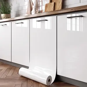 Solid Color Kitchen Countertop Sticker, 1 Roll Self-adhesive Waterproof & Anti-fouling Wall Sticker, Decorative Wall Decor for Home Kitchen Living Room, Self Adhesive Peel Stick Wallpaper