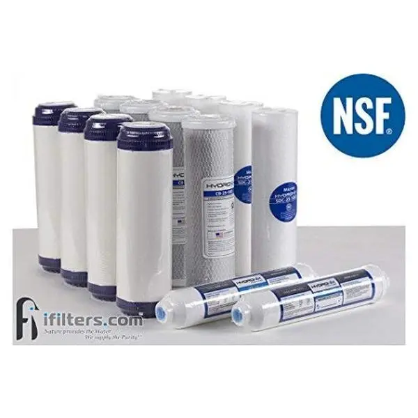 Hydronix 5 Stage RO Reverse Osmosis Water Filter Replacement NSF 14 Filters 1-2 yr Supply