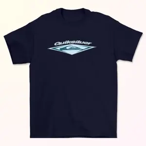 Rare!!Vintage 90's QUIKSILVER Logo Faded Surf Tee Shirt, Graphic T-Shirt, Unisex Cotton Tee, Casual Everyday Shirt