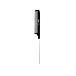 Krest 8 1/2" Weaving/Foiling Fine Tooth Rattail Comb - Black (4641)