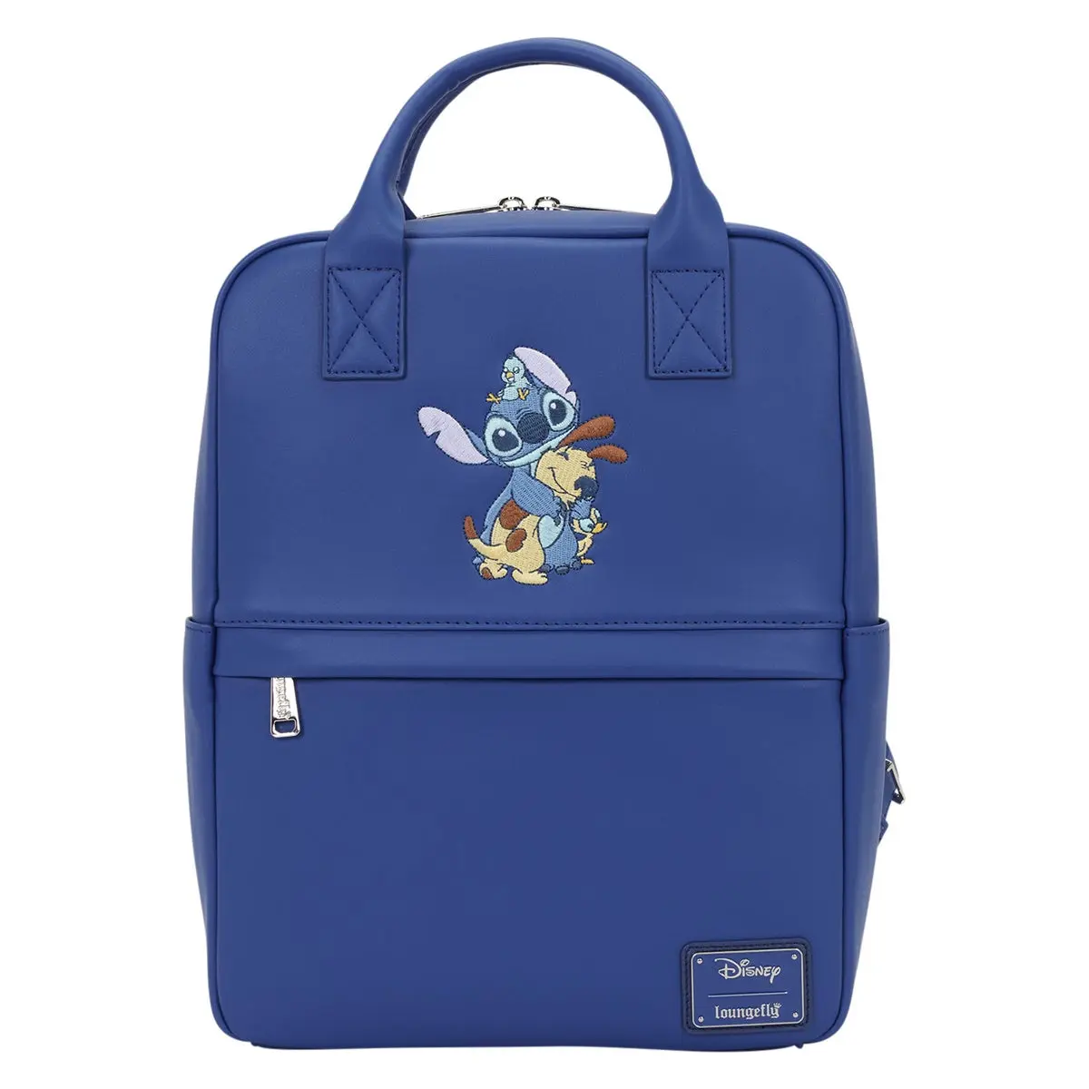 Loungefly Disney Lilo & Stitch Collectible Backpack, Mid-Size Polyurethane with Zipper Pockets for School, Adventure & Campus Life, 1 Size, Backpacks For School, One Size