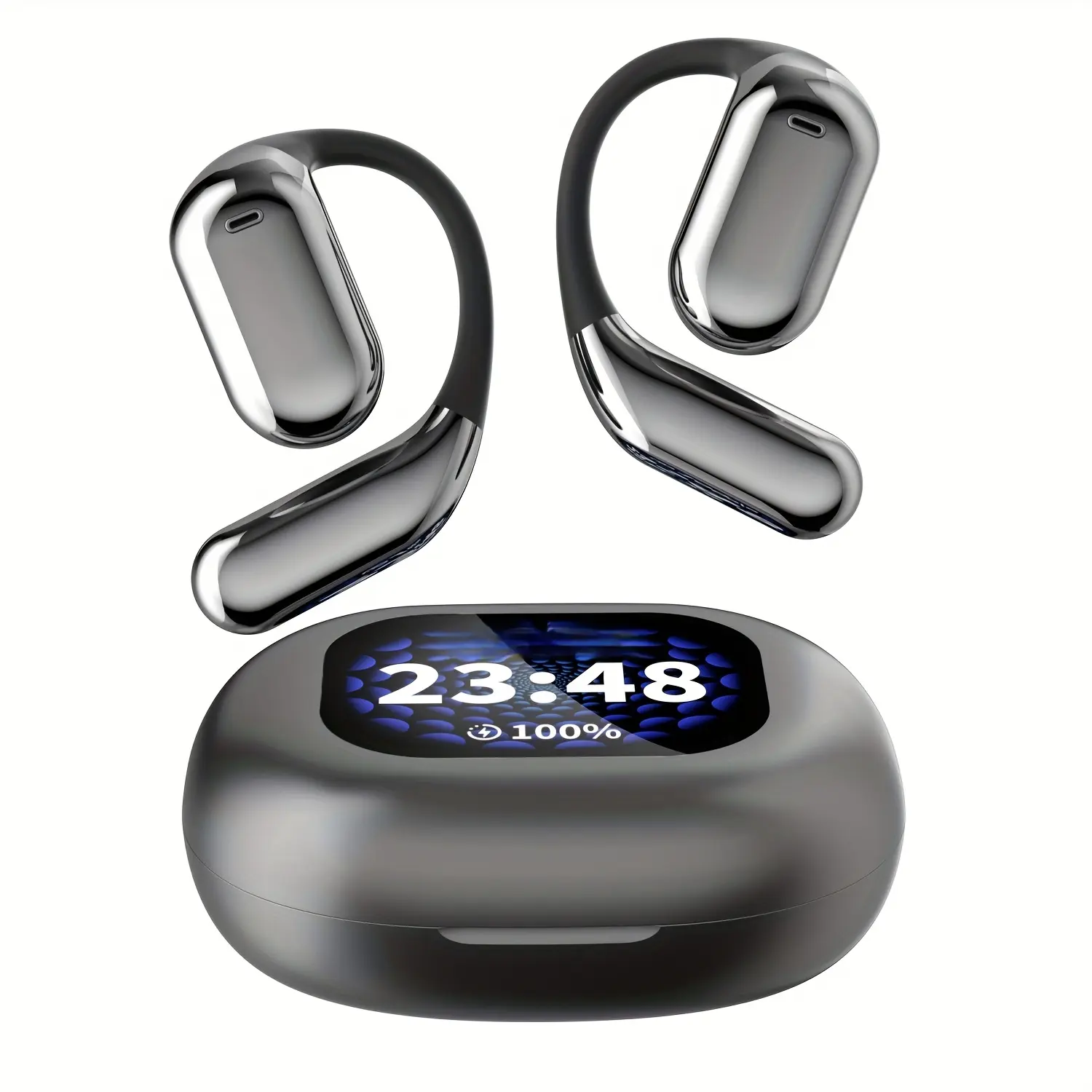 New Bluetooth High Performance In-Ear Electronic Earbuds - 5.4D HD LCD Display, Touch Control, Hi-Fi Sound, Low Latency Gaming, Sports Use, 20kHz Audio, Gift for Lovers (Not Water Resistant)