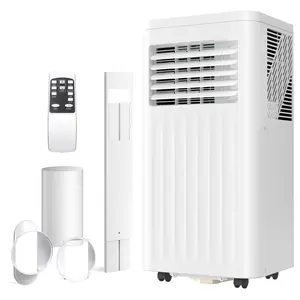 ZAFRO 10,000 BTU Portable Air Conditioners with Remote, 4 Modes Dehumidifier/Fan/Sleep Modes/Built-in Cool, Cools Room up to 450 sq.ft,24H Timer, Windows Kit Included&ac Hose for Bedroom/Indoor Rooms
